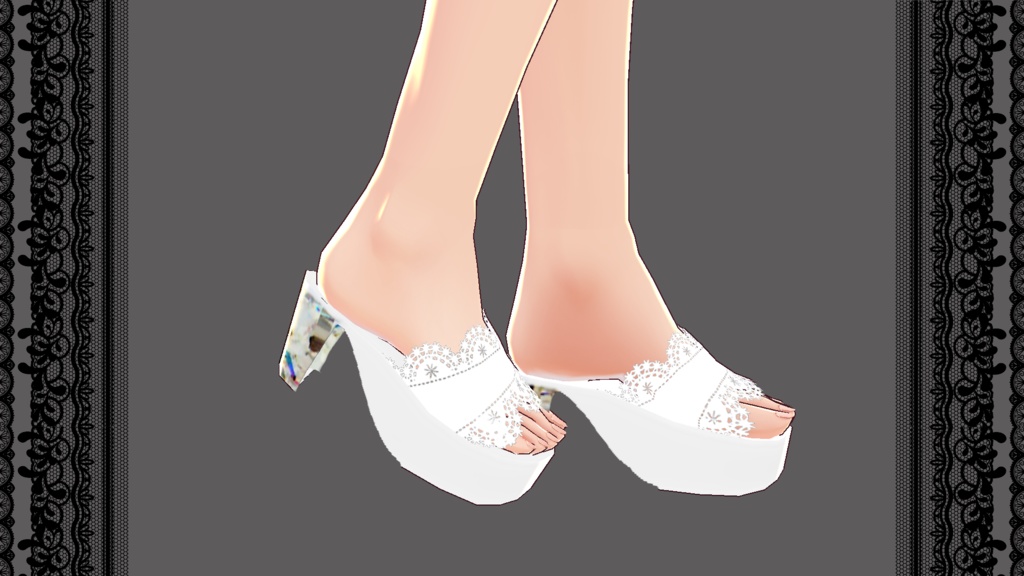 Vroid Beta 宝石ヒール Jewelry High Heel Set くぽぽショップ Kupopo Shop Booth