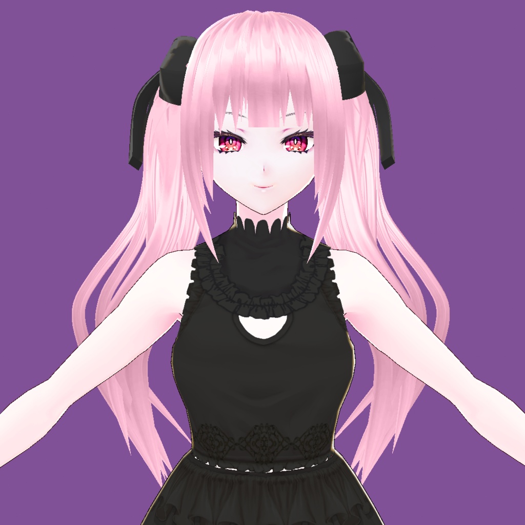 Vroid Beta リボン ツインテ 髪型プリセット Ribbon Twin Tails Hair Preset くぽぽショップ Kupopo Shop Booth