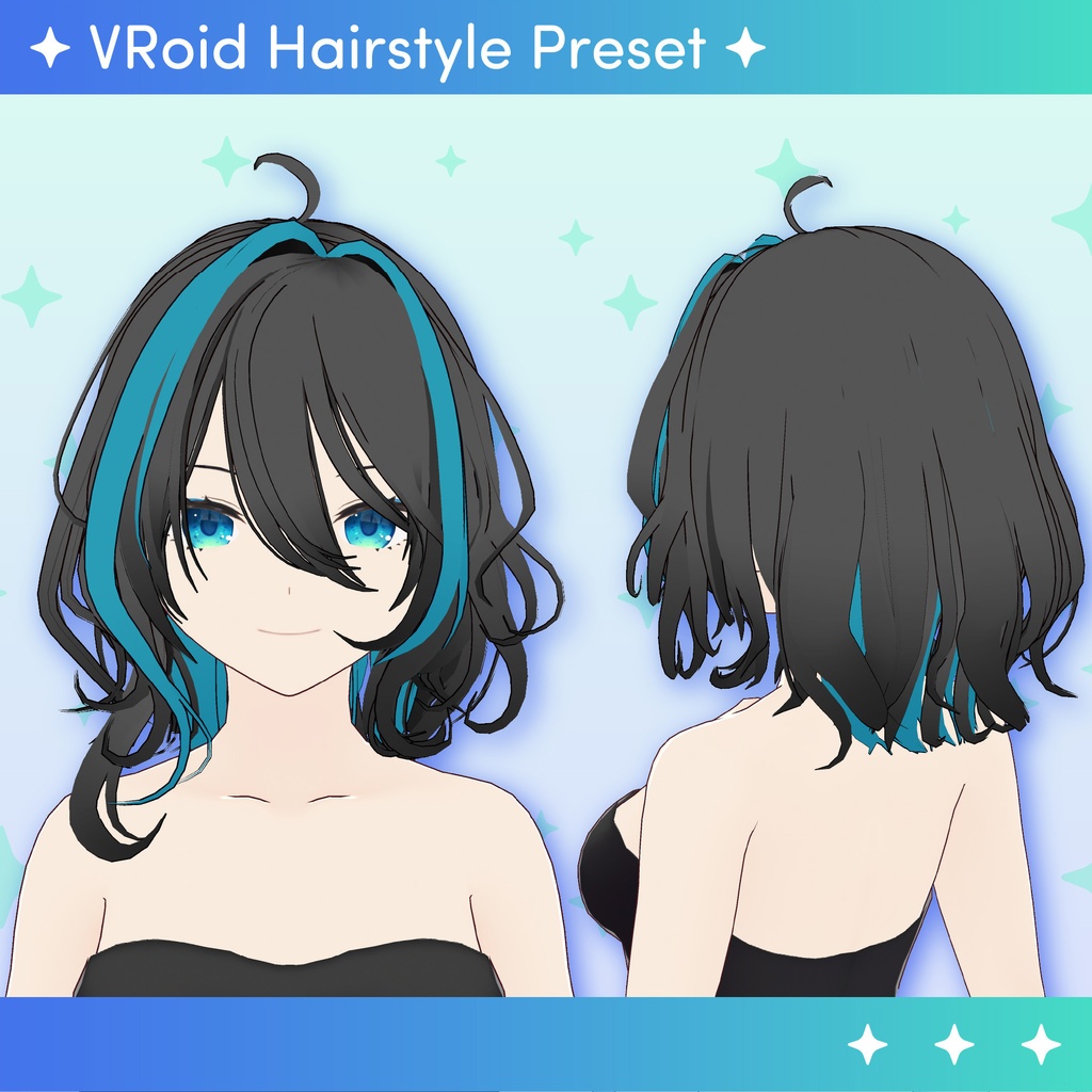 [VRoid] Messy hair / 髪型 ふわくしゃヘア