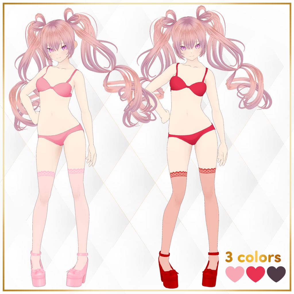 [VRoid] simple underwear / シンプルな下着