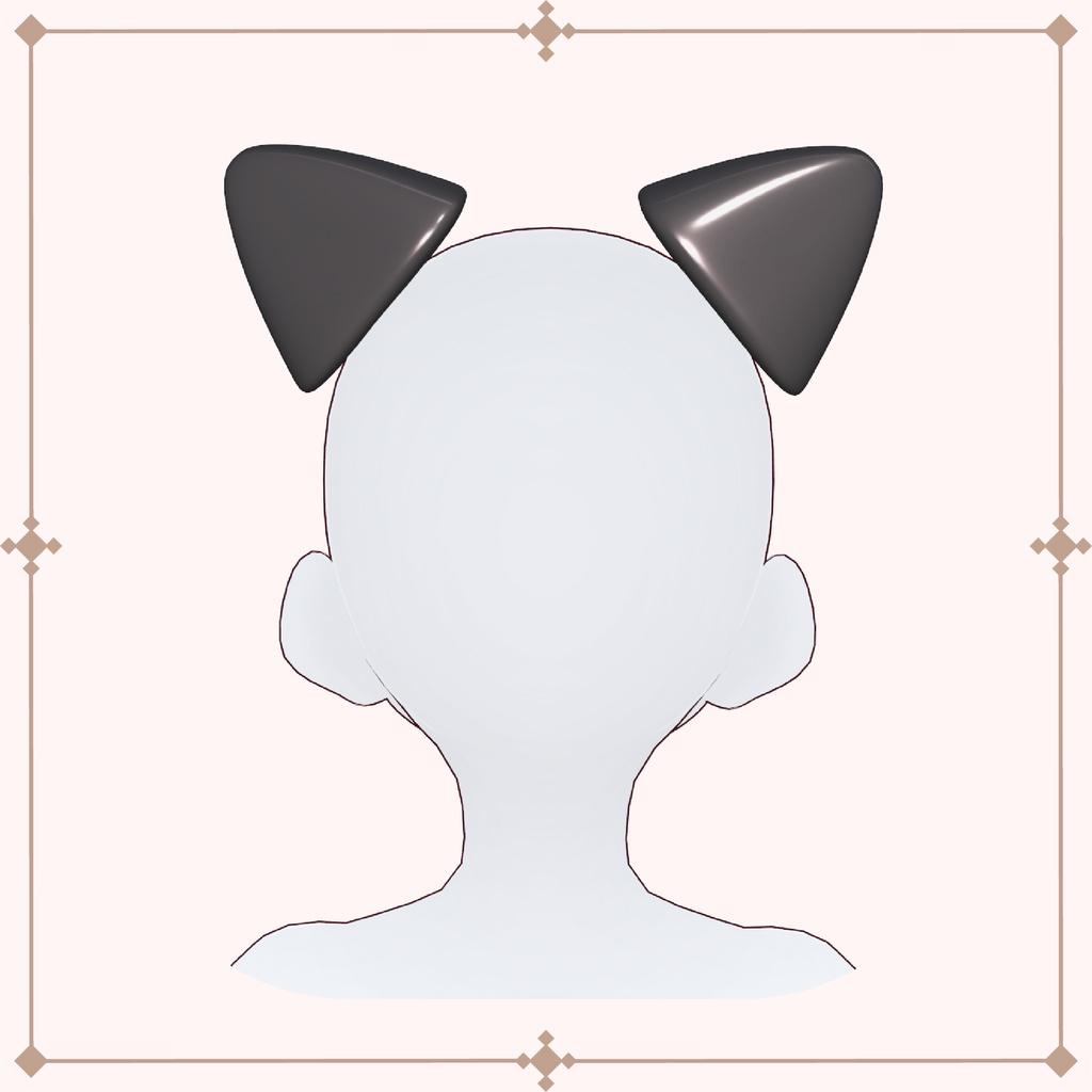 Cyber cat ears / サイバー猫耳 [VRoid] - Kupopo Shop - BOOTH