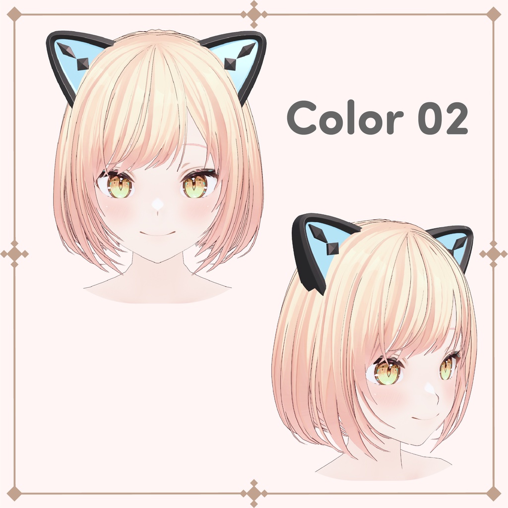 Cyber cat ears / サイバー猫耳 [VRoid] - Kupopo Shop - BOOTH