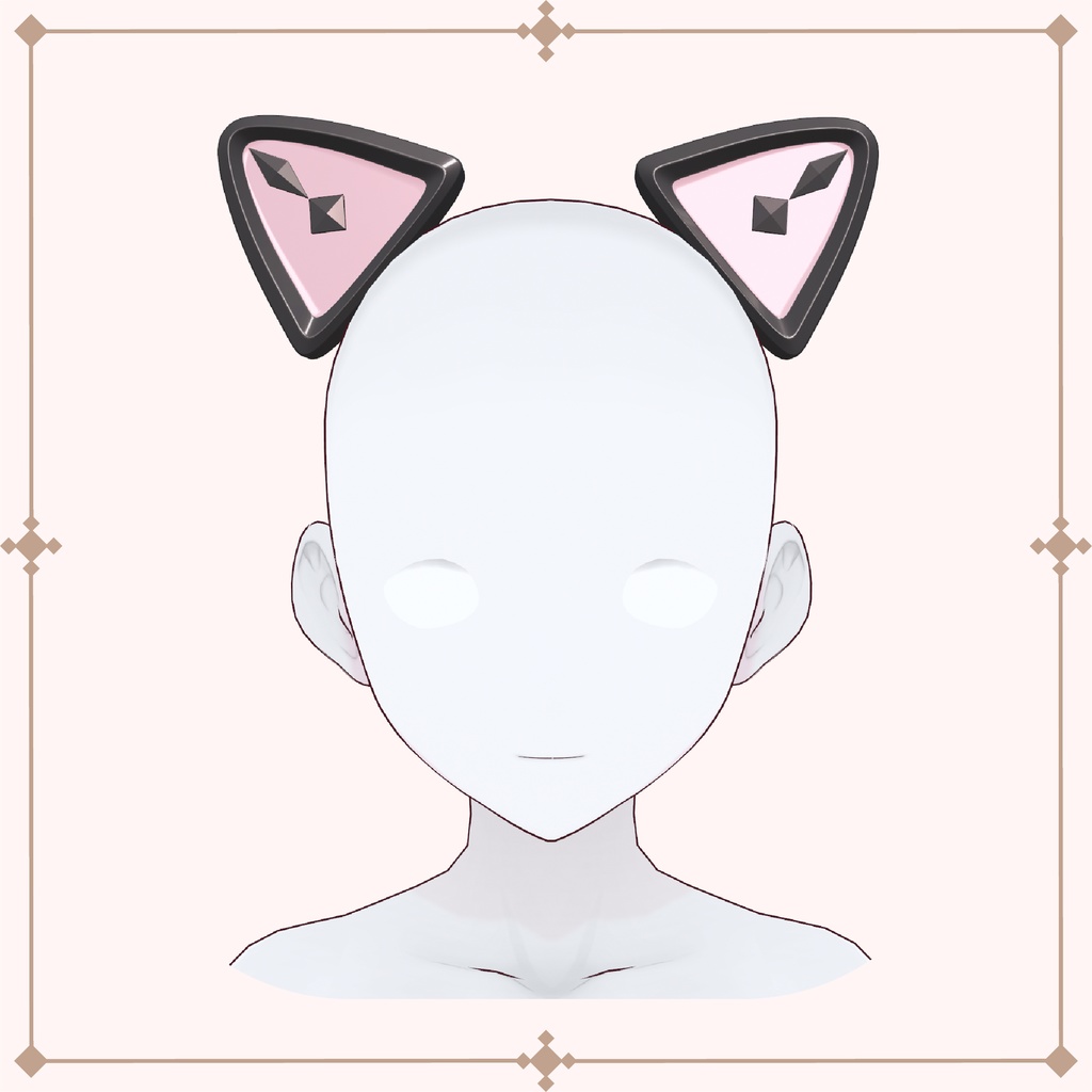 Cyber cat ears / サイバー猫耳 [VRoid] - Kupopo Shop - BOOTH