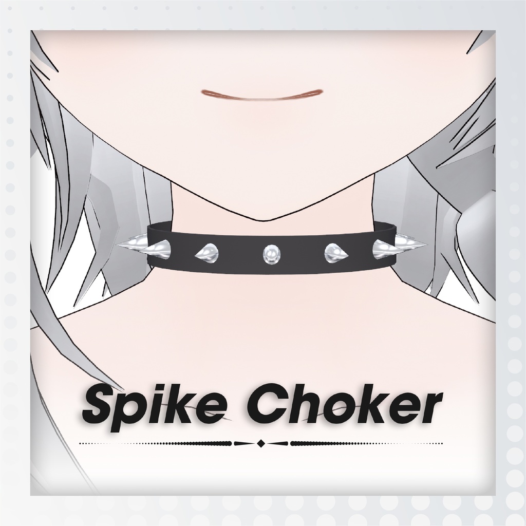 [VRoid] Spike Choker / スパイク　チョーカー