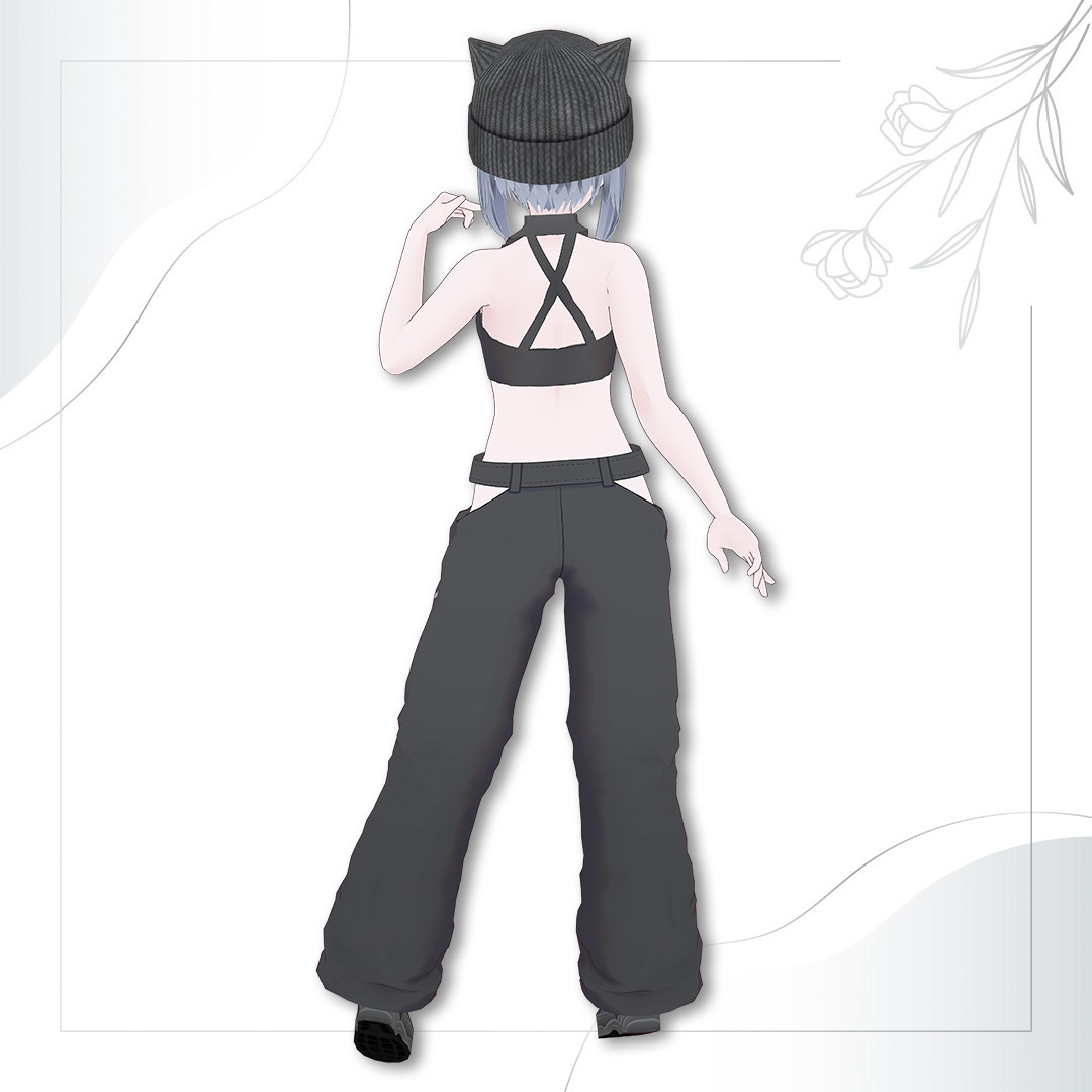 [VRoid] Cat Ears Outfit Set / 猫耳 洋服セット - Kupopo Shop - BOOTH