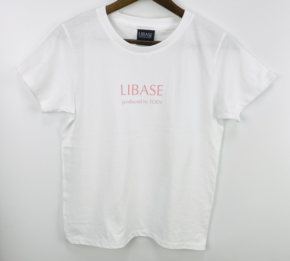 LIBASE T-shirt logo(pink)