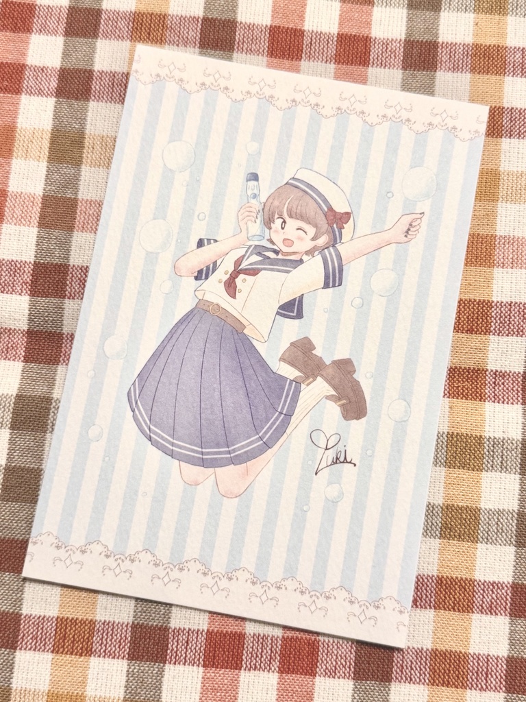 マリンセーラーなおんなのこ　ポストカード