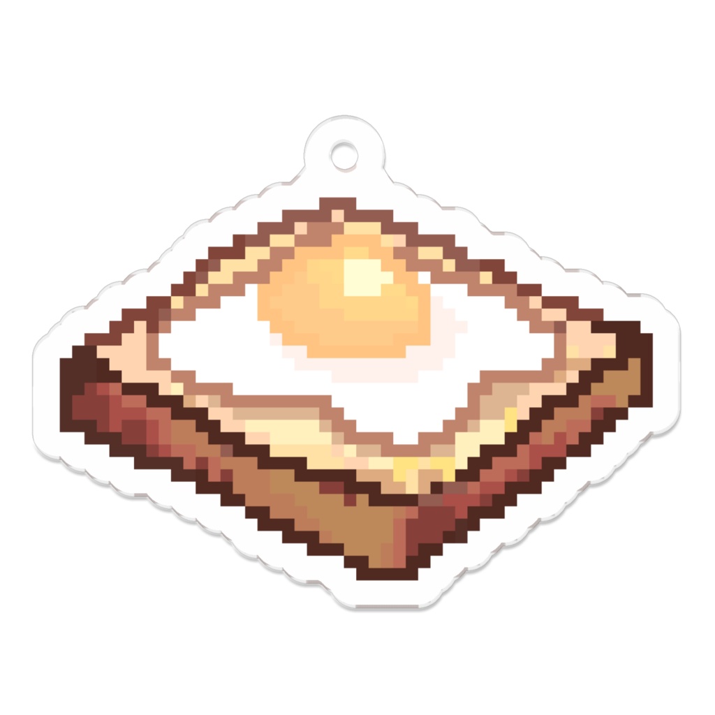 食パン+目玉焼きアクリルキーホルダー