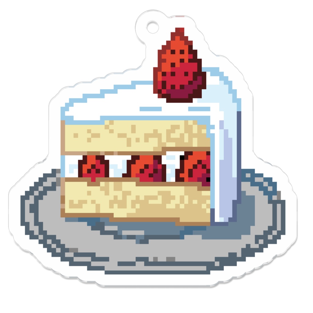 ショートケーキアクリルキーホルダー