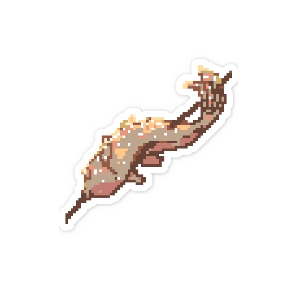 ドット絵味の塩焼きステッカー