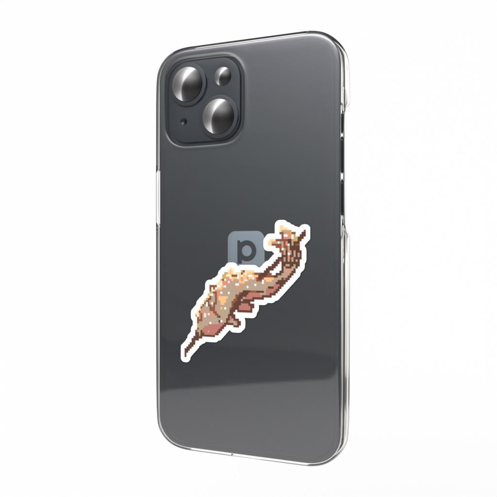 ドット絵味の塩焼きステッカー