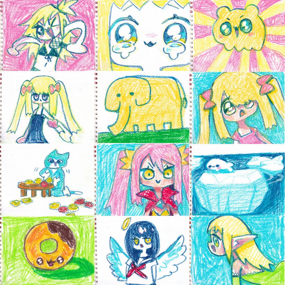 【手描き原画】スケッチブックイラスト集01