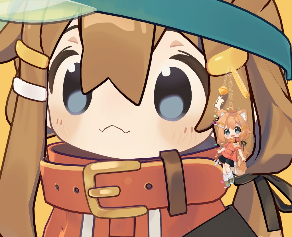 【Mamehinata Keychain】まめひなたキーチェーン