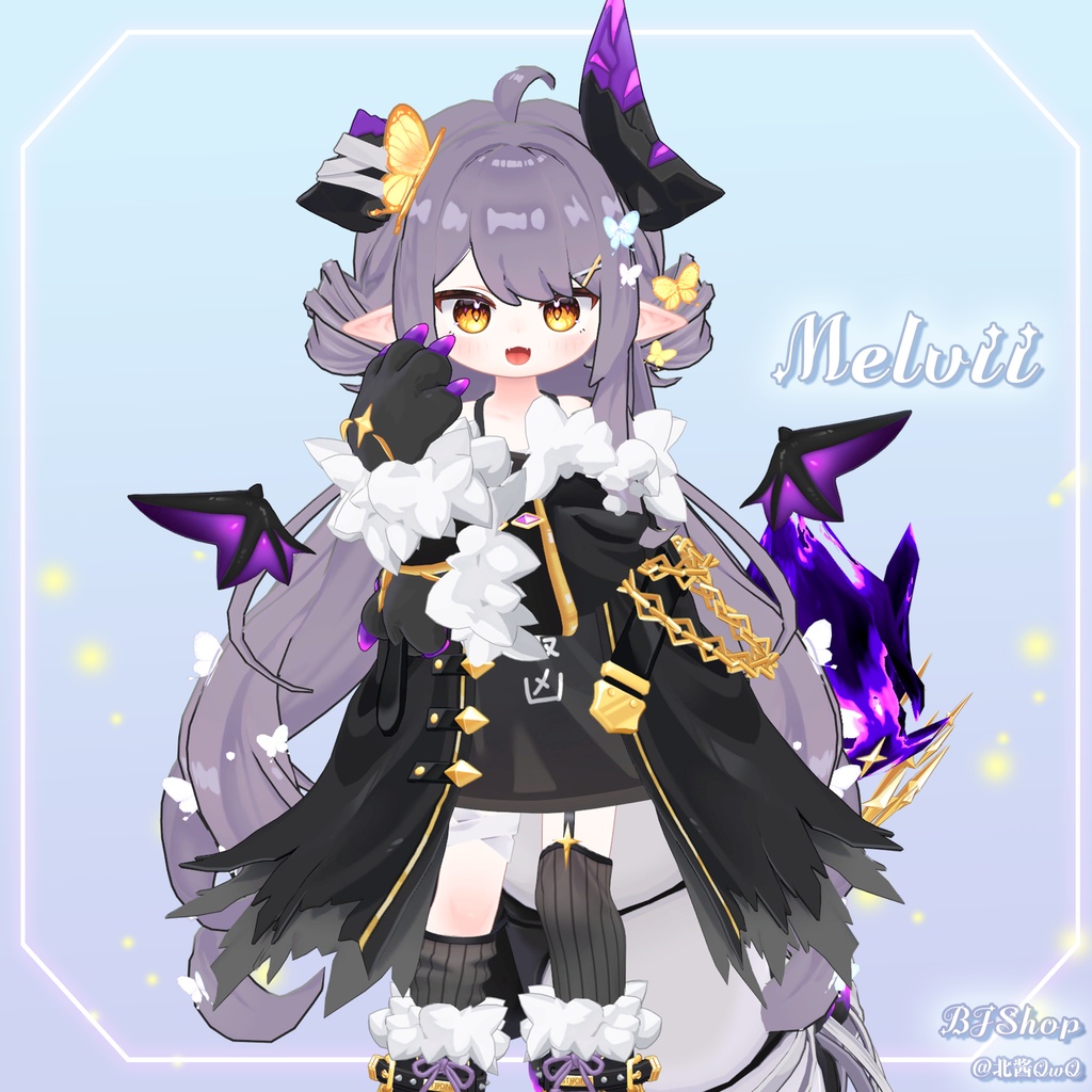 【10アバター対応】🦋Butterfly Hair🦋