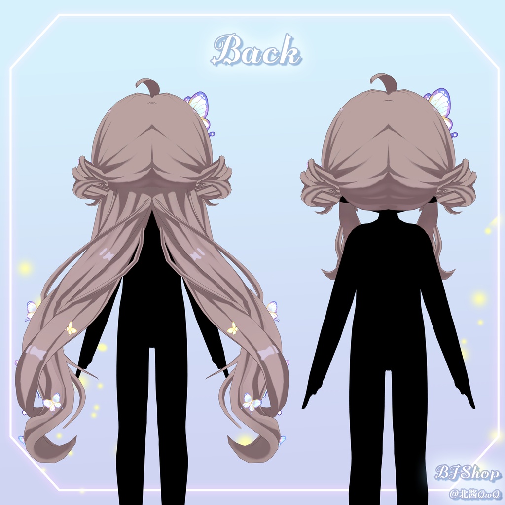 【10アバター対応】🦋Butterfly Hair🦋