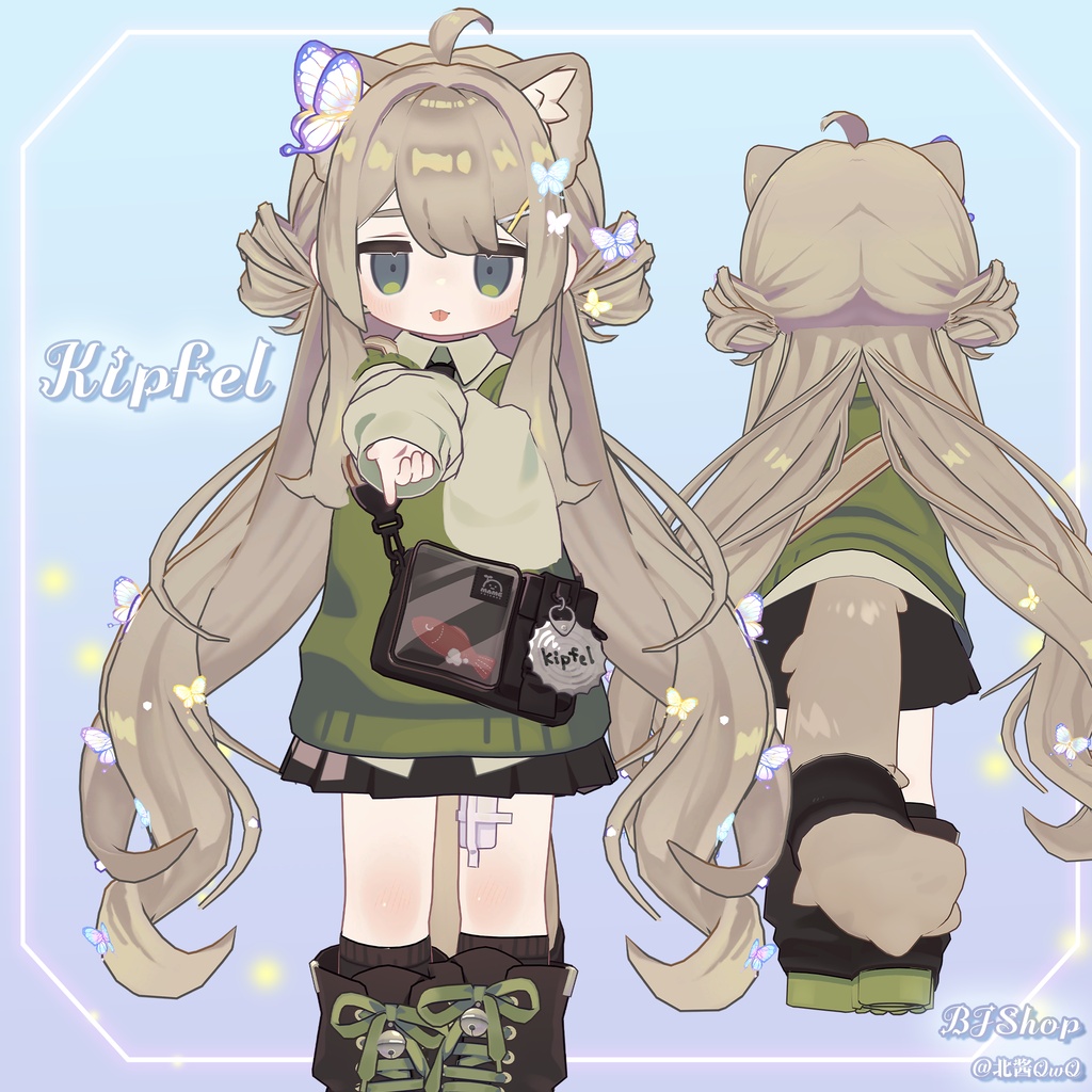 【10アバター対応】🦋Butterfly Hair🦋