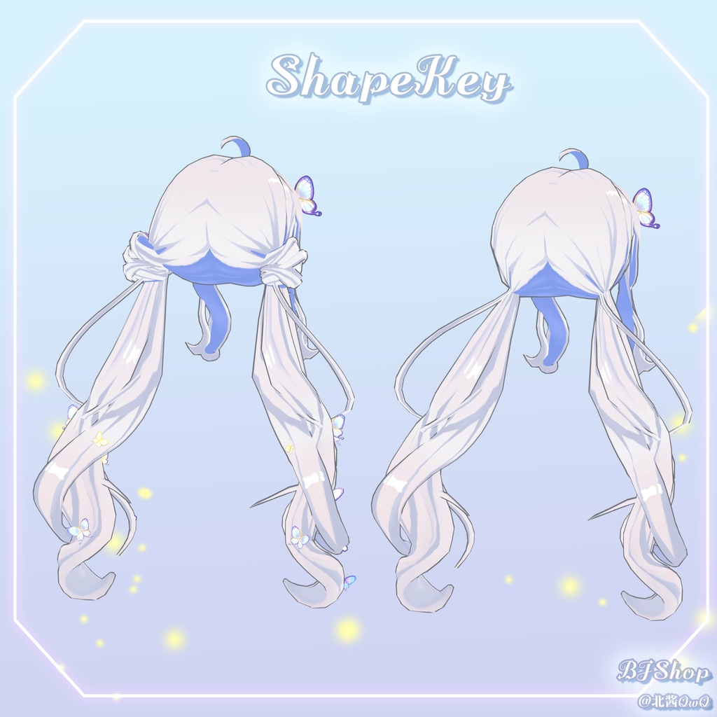 【10アバター対応】🦋Butterfly Hair🦋