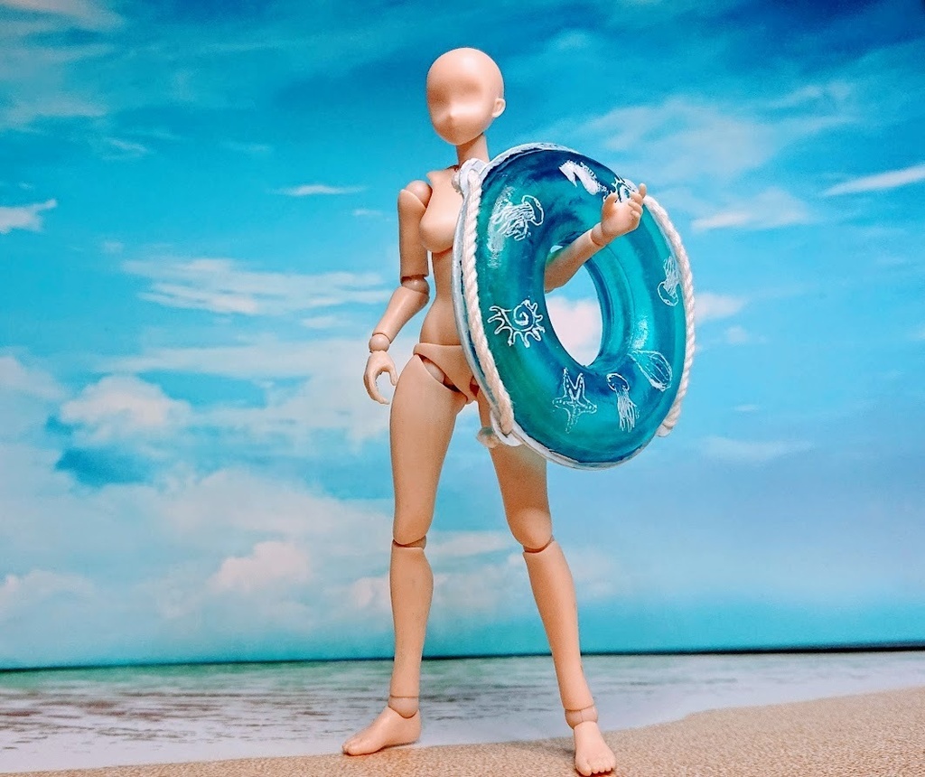 【光造形3Dプリンター用】1/12浮き輪【STLファイル】