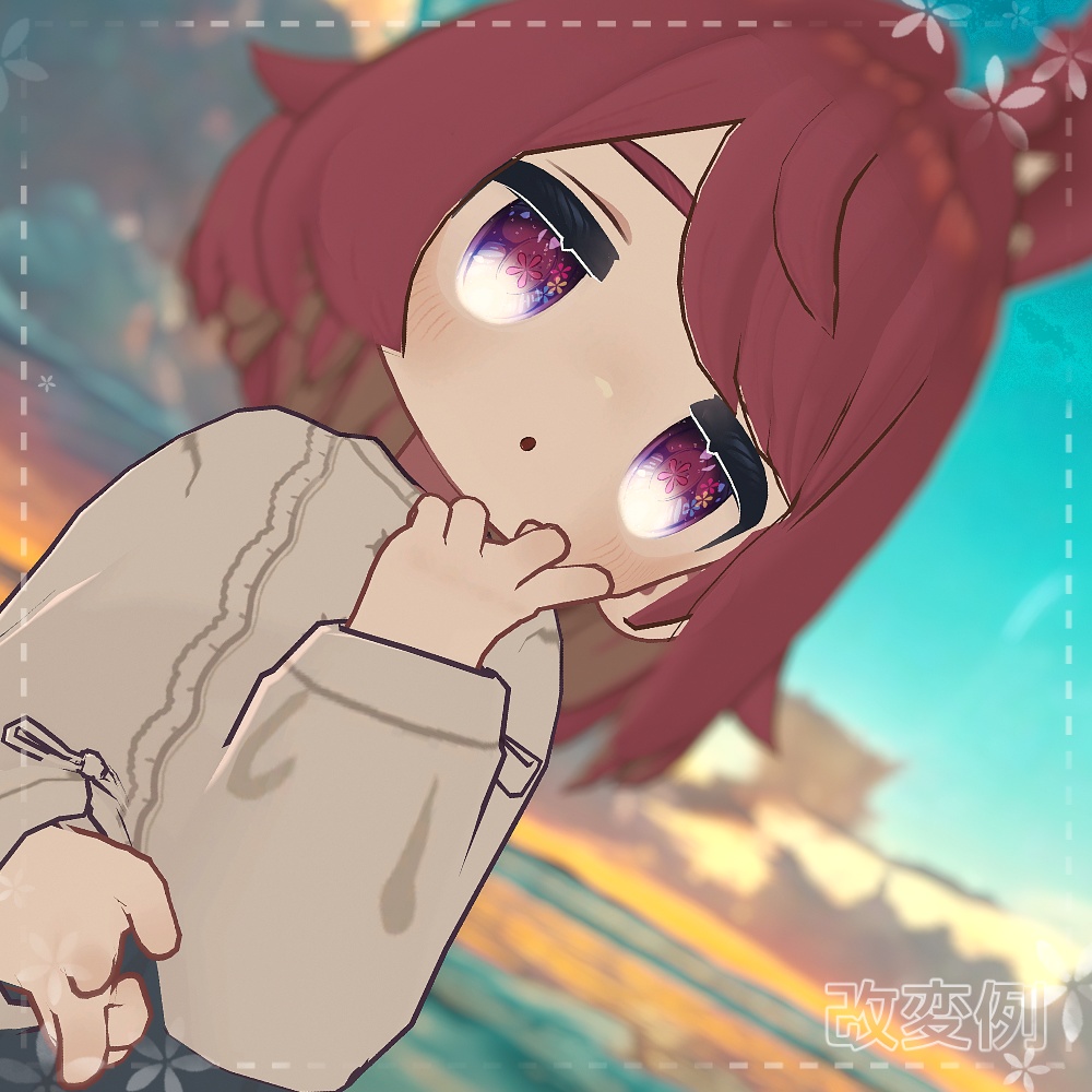 【4アバター対応】花咲くピュア乙女アイ&メイクテクスチャ【全10種】