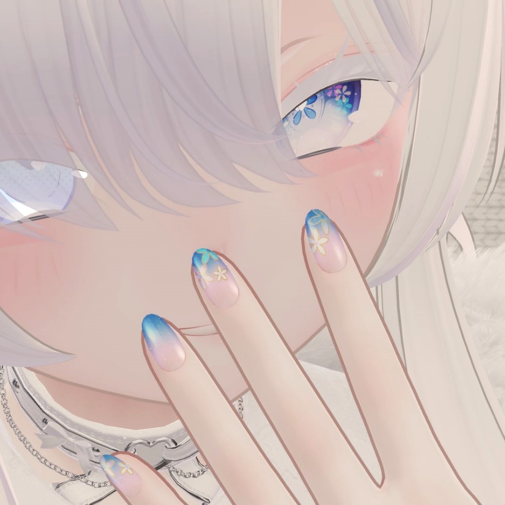 【Sio+MDollnail対応】花咲くピュア乙女ネイルチップ【全5種】