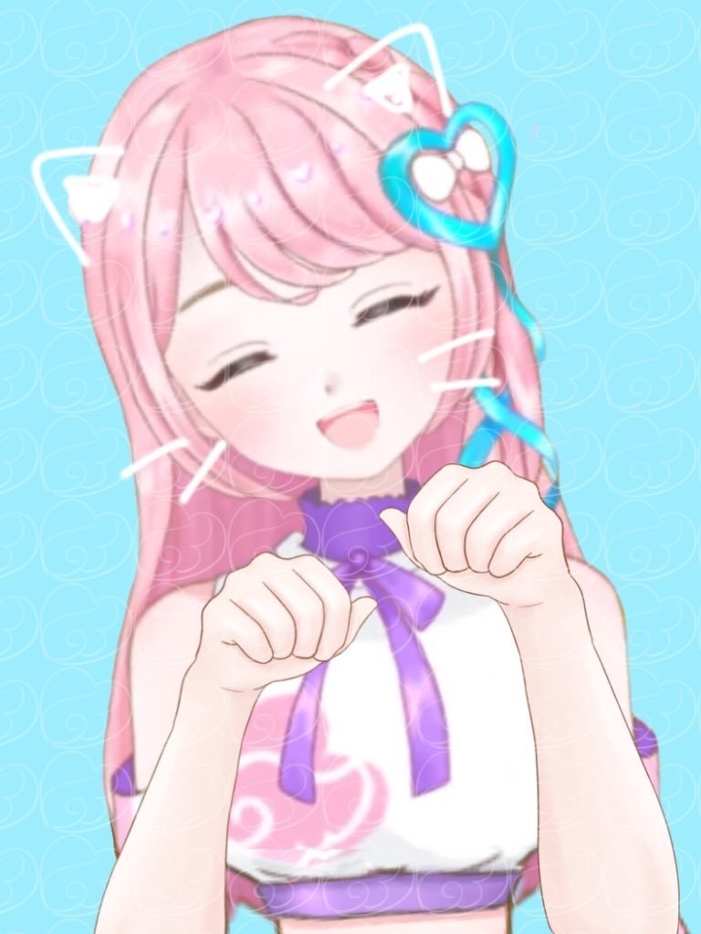 にゃんにゃんの手の素材