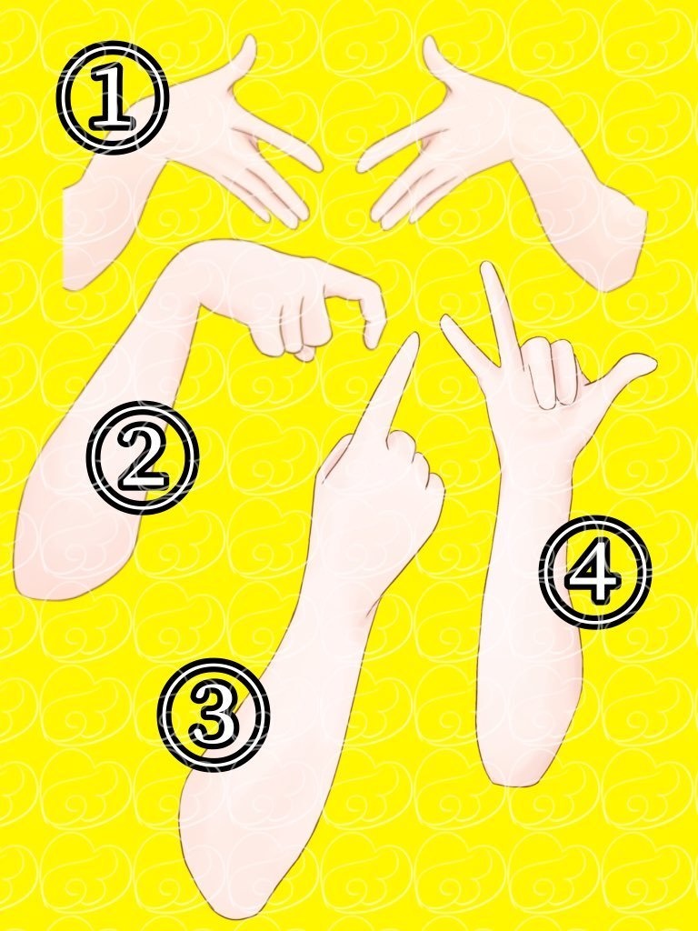 ヘラれちゃう手の素材 4点