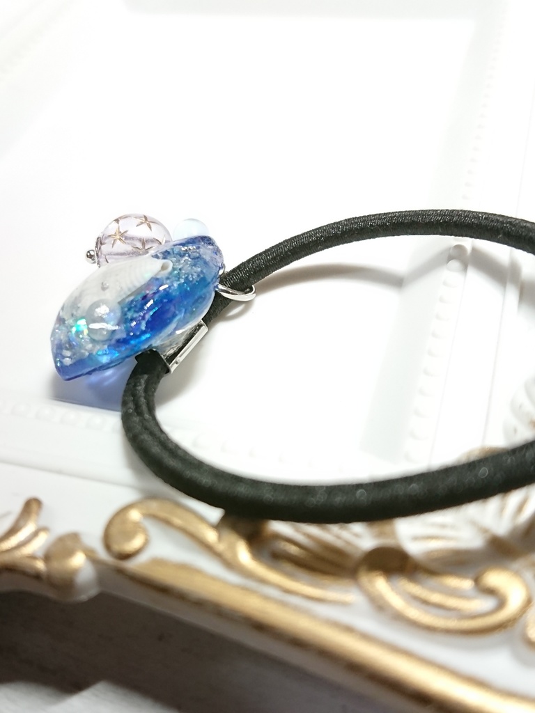 光の海中ヘアゴム -2