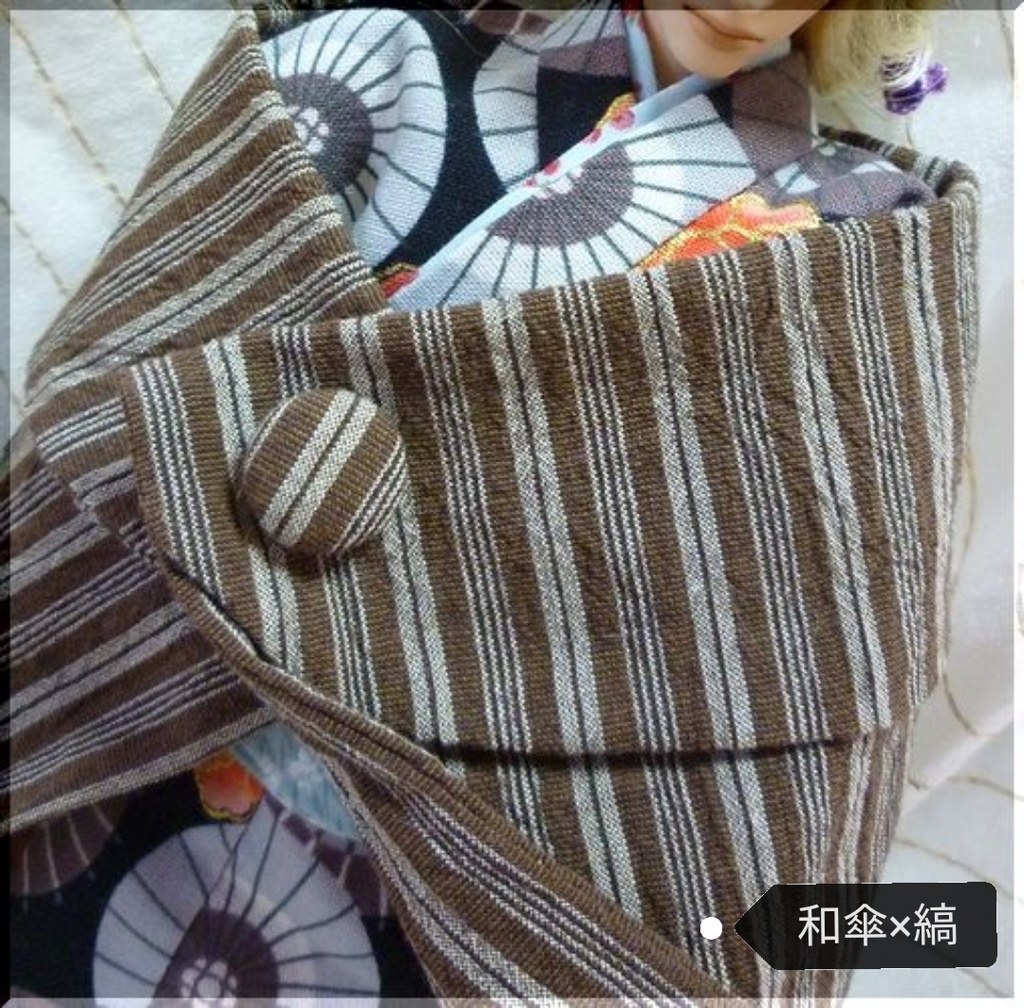 1/6メンズドール用 外套付き着物