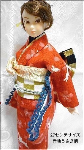 1/6ドール(22センチ、27センチサイズドール)用着物セット