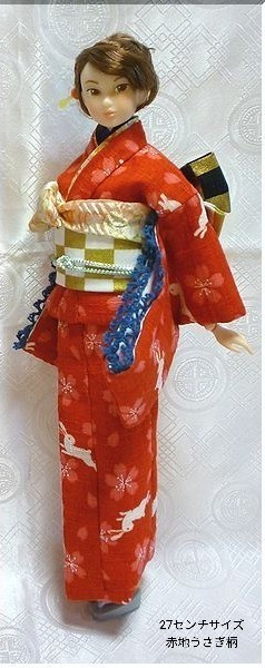 1/6ドール(22センチ、27センチサイズドール)用着物セット