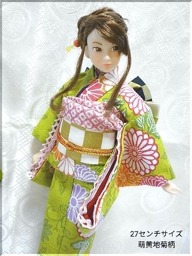 1/6ドール(22センチ、27センチサイズドール)用着物セット