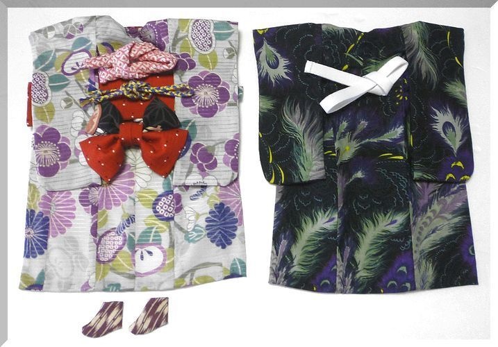 1/6ドールサイズ 絽風着物セット