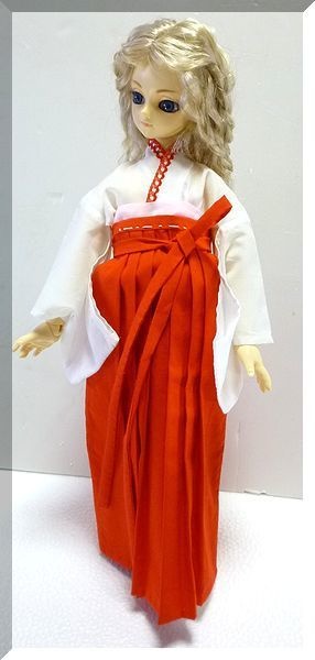 40センチドールサイズ 巫女風衣装