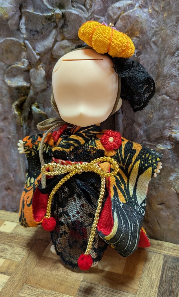 オビツ11·ねんどろいどサイズ　ハロウィン着物ドレス