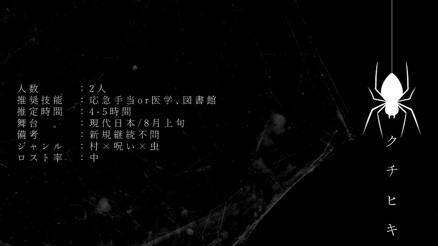 CoCシナリオ「クチヒキ」【SPLL:E191080】