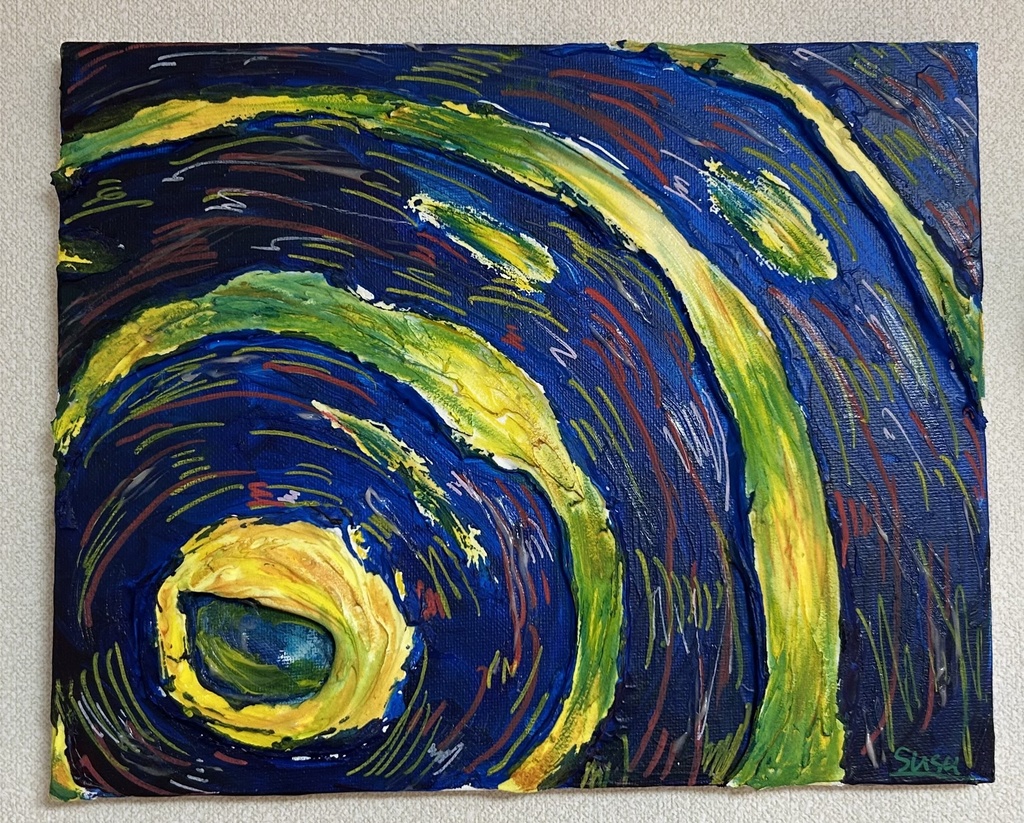 キャンバス作品「月夜」