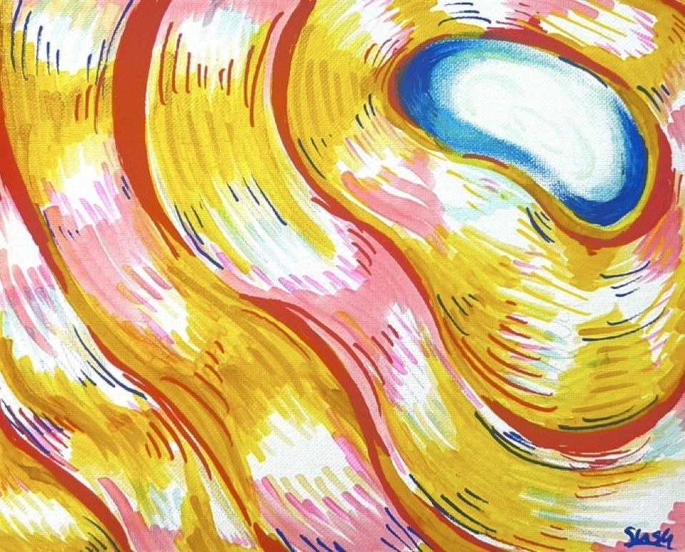 キャンバス作品「ぷあぷあ」