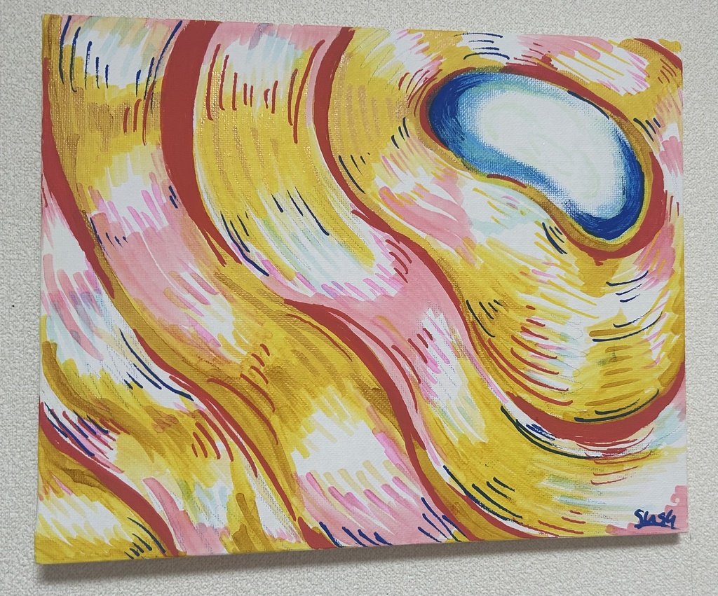 キャンバス作品「ぷあぷあ」