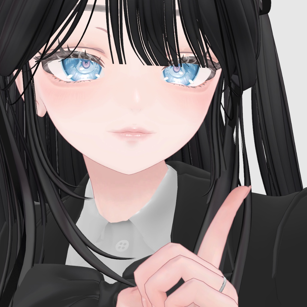 【VRC想定】金属質感リング <Hazakura>