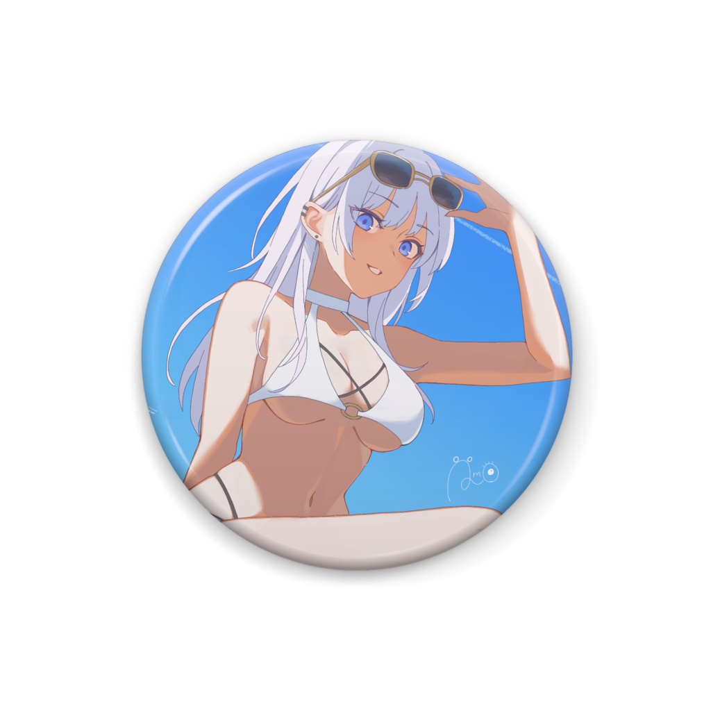 全方向美少女 缶バッジ