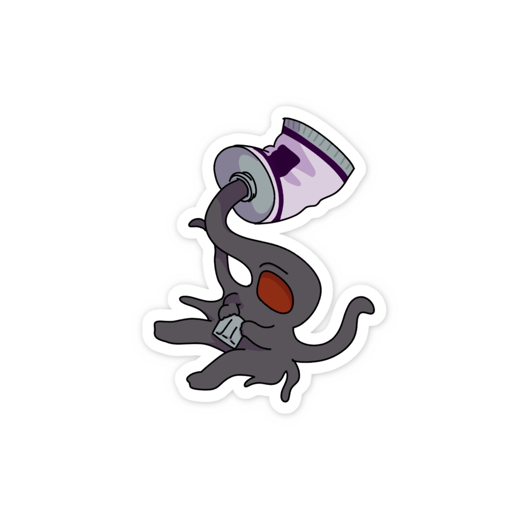 絵の具から出てくるニャルラトホテプ