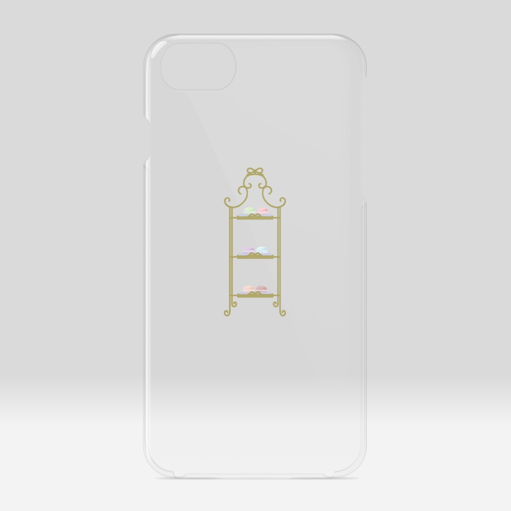  iPhone クリアスマホケース マカロン