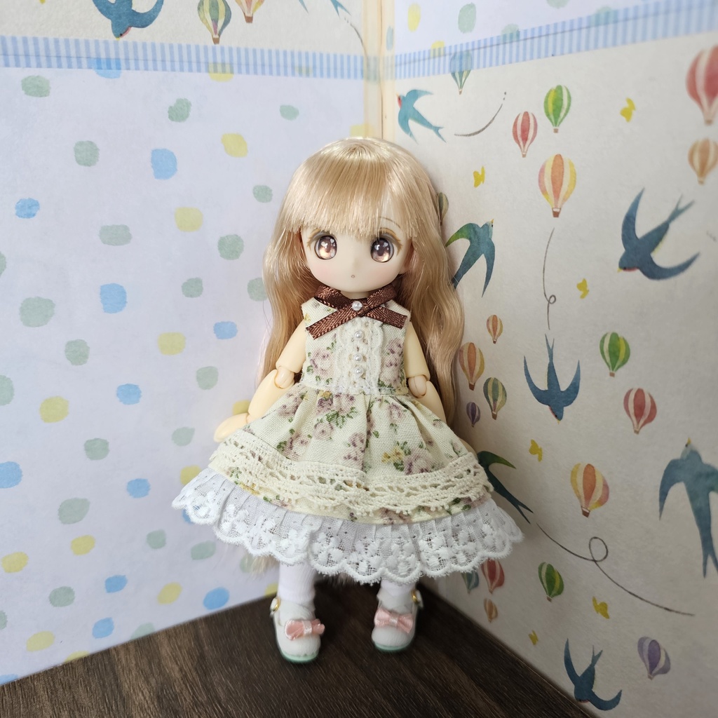 【オビツ11・ピコニーモP】ノースリーブドレスセット 1