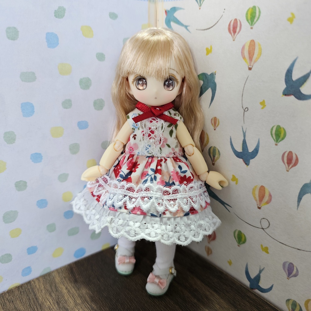 【オビツ11・ピコニーモP】ノースリーブワンピセット 3