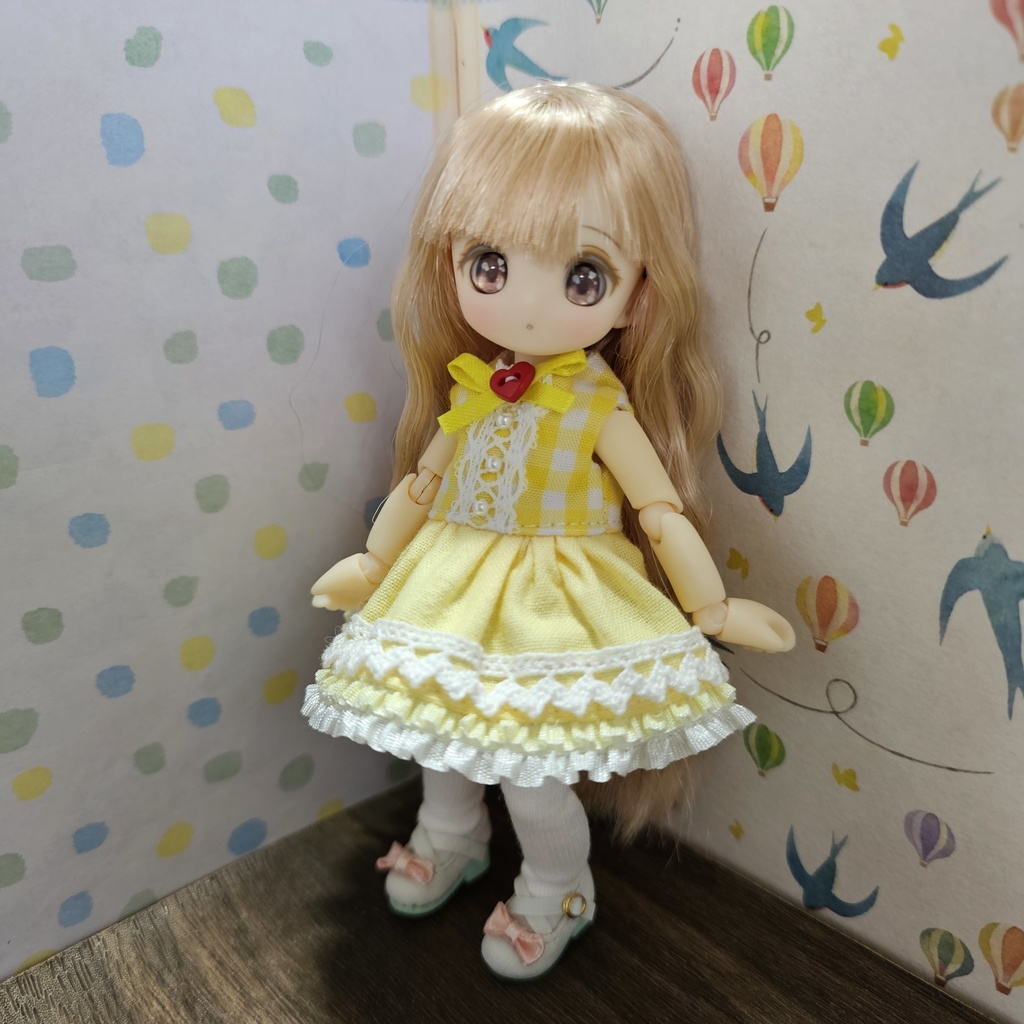 【オビツ11・ピコニーモP】ノースリーブドレスセット 5