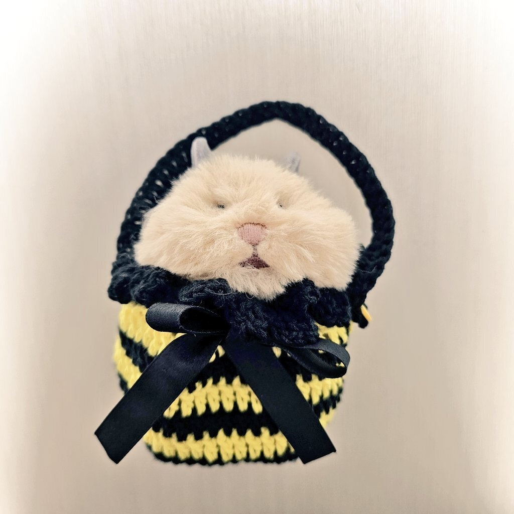 【はむにぎり】お出かけきんちゃくバッグ【10cmぬい】