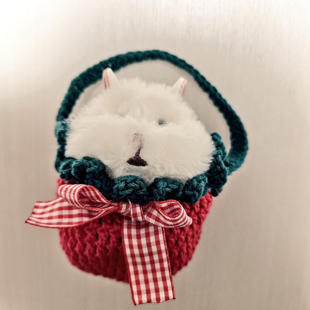 【はむにぎり】お出かけきんちゃくバッグ【10cmぬい】