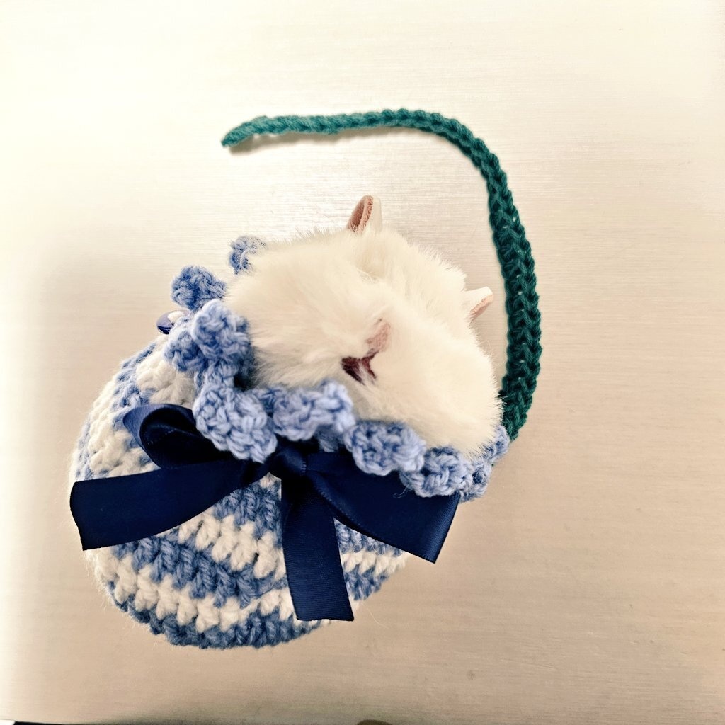 【はむにぎり】お出かけきんちゃくバッグ【10cmぬい】