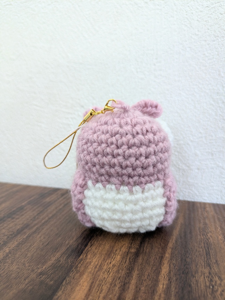 あみぐるみ フクロウ ピンクパープル