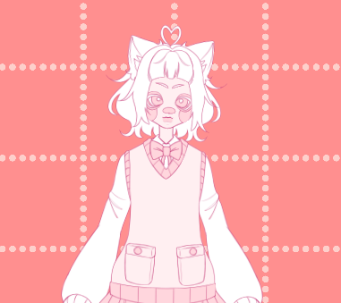 Preview of LIVE2D VTUBER MODEL FULL BODY FREE by bug-sprxy